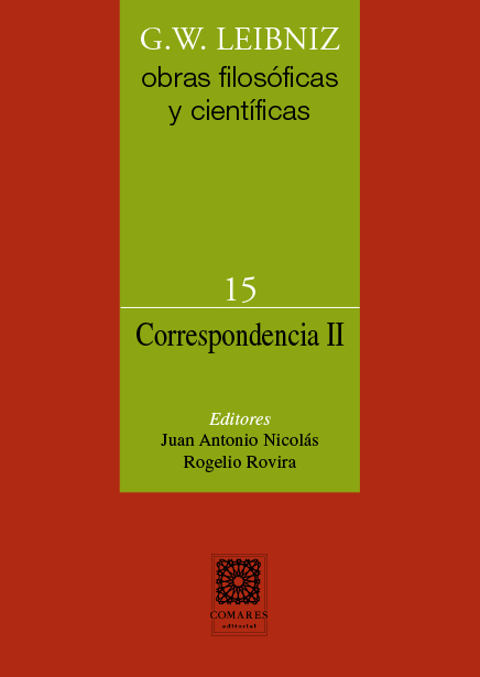 Publicación Vol. 15 «Correspondencia II». Obras Filosóficas y Científicas Leibniz (4-en.2022)
