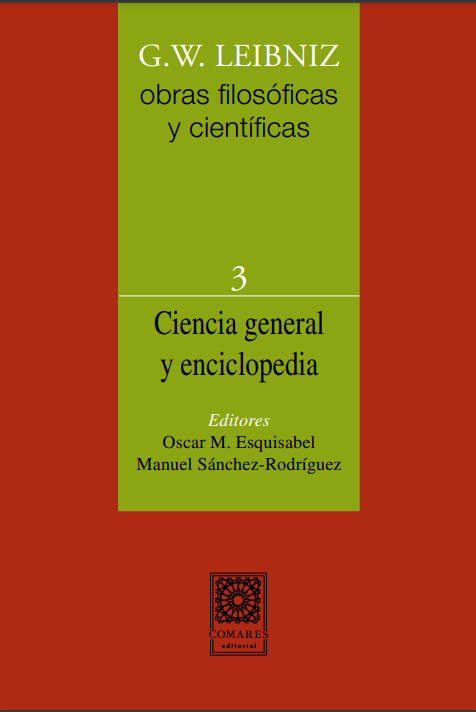 Publicación Vol. 3 Ciencia general y enciclopedia. Obras G.W. Leibniz