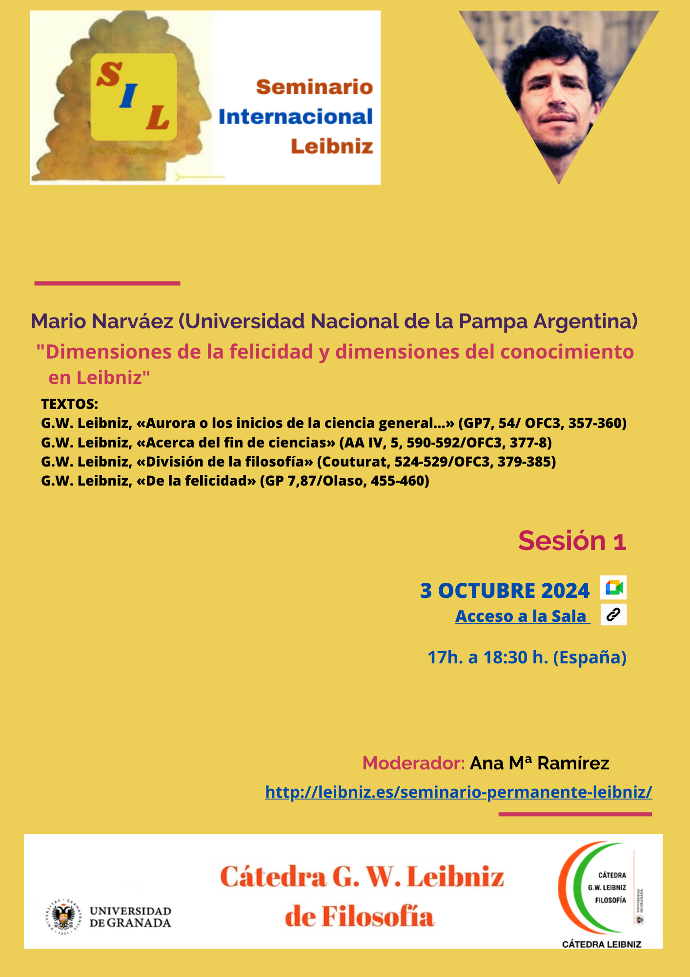 Sesión I Seminario Internacional Leibniz (3 octubre 2024)