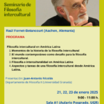 Seminario de Filosofía Intercultural.