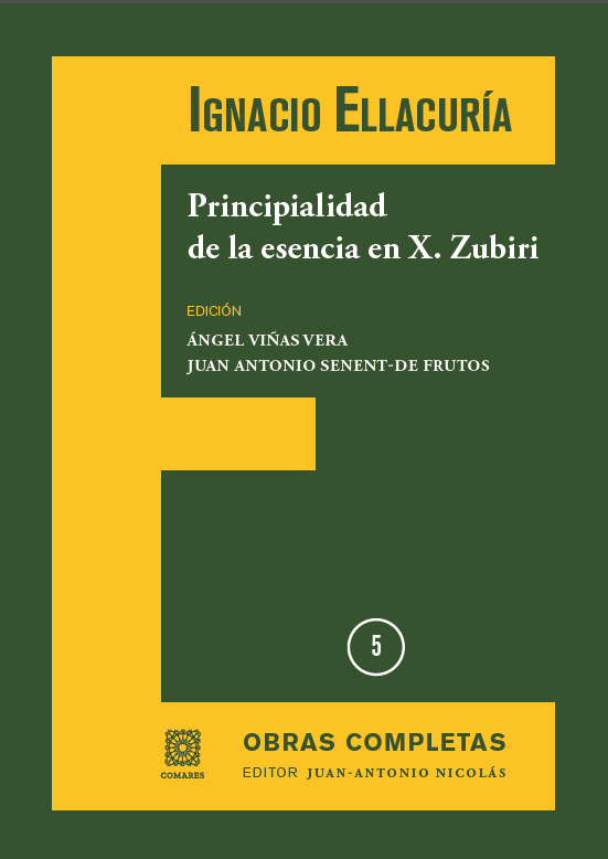 Publicación_ Ignacio Ellacuria. Principalidad de la esencia en X. Zubiri Publicación_ Ignacio Ellacuria. Principalidad de la esencia en X. Zubiri