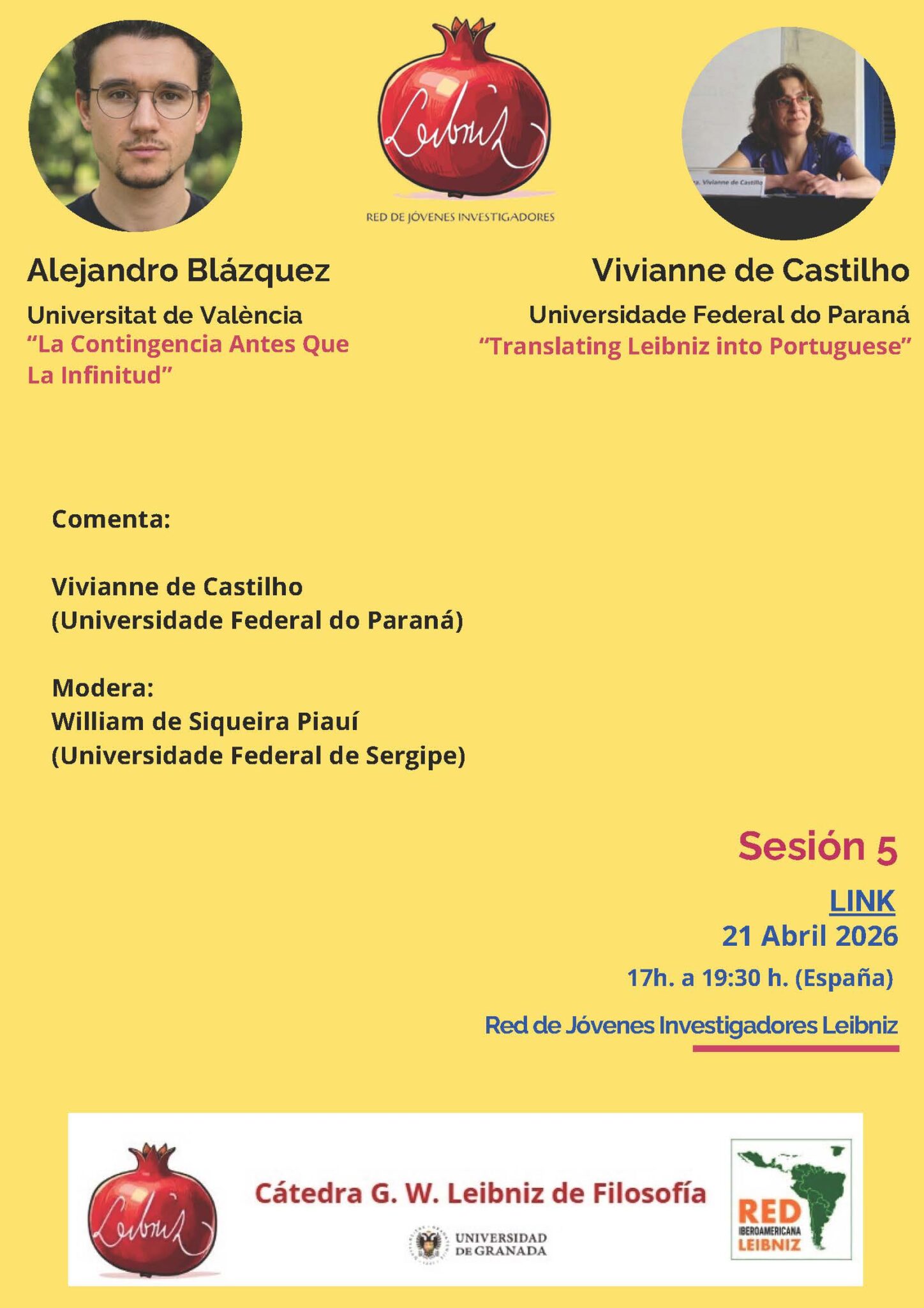 Seminario Jóvenes Investigadores Leibniz ( 21 abril 2026)